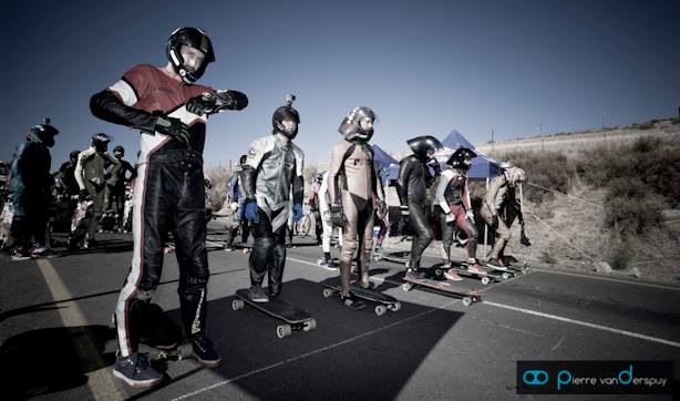Start line at Fair Cape Downhill Challenge
