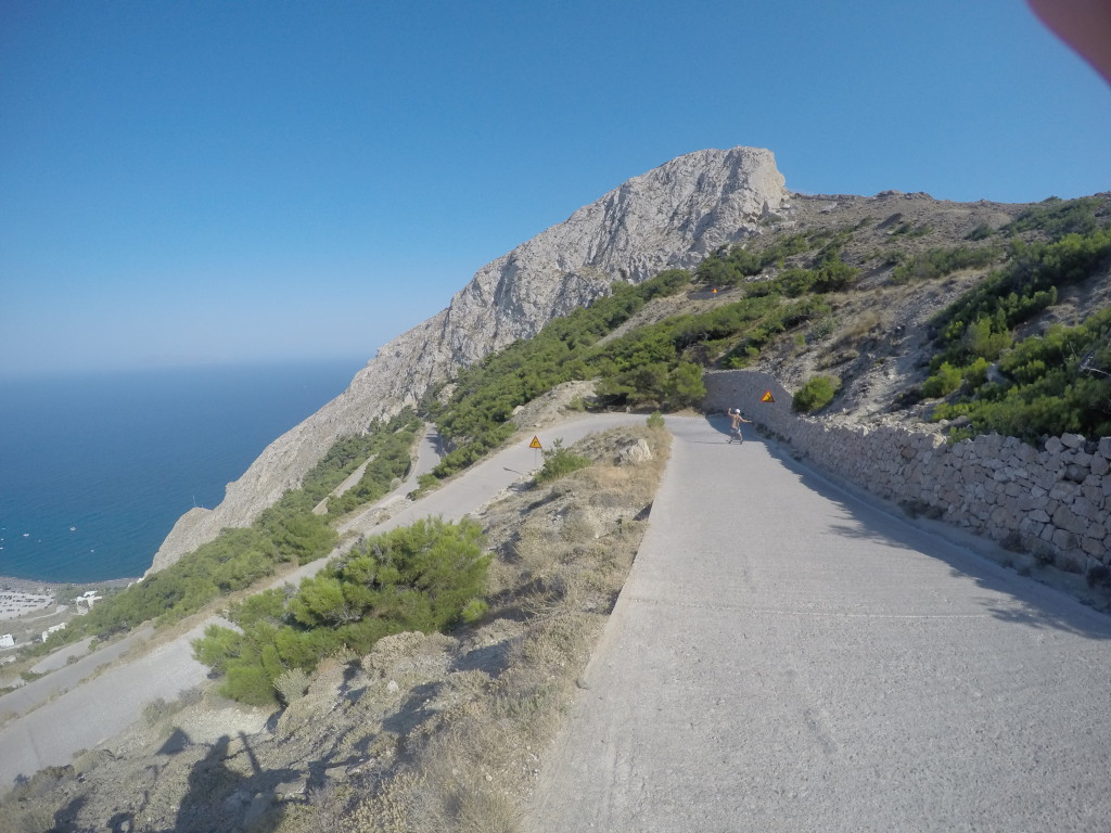 Brad Melin in Santorini, Greece for Longboarding SA