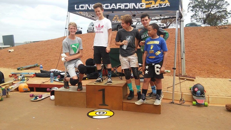 Irene Flash Race Junior Podium Longboarding SA