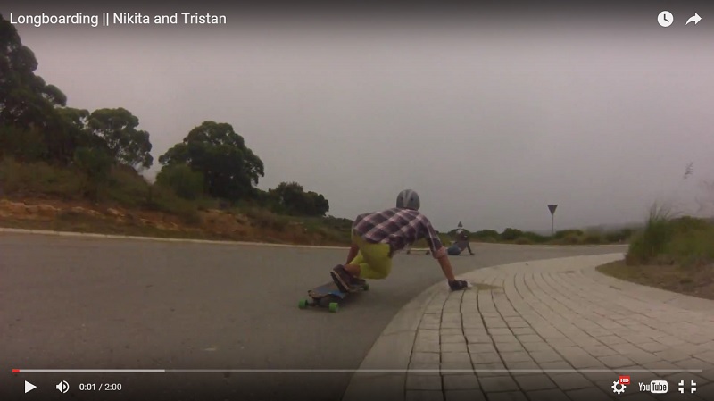 Nikita and Tristan Video Mossel Bay Longboarding SA