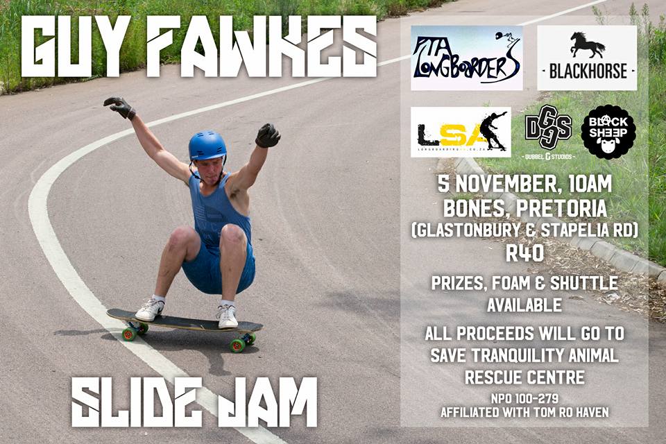 Guy Fawks Slide Jam Longboarding SA