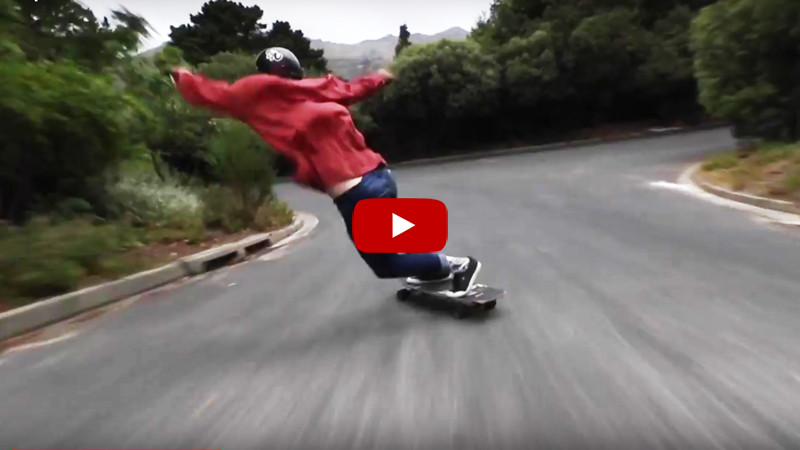 No Pucks Down Tarra Giloume van der Waldt Video Longboarding SA