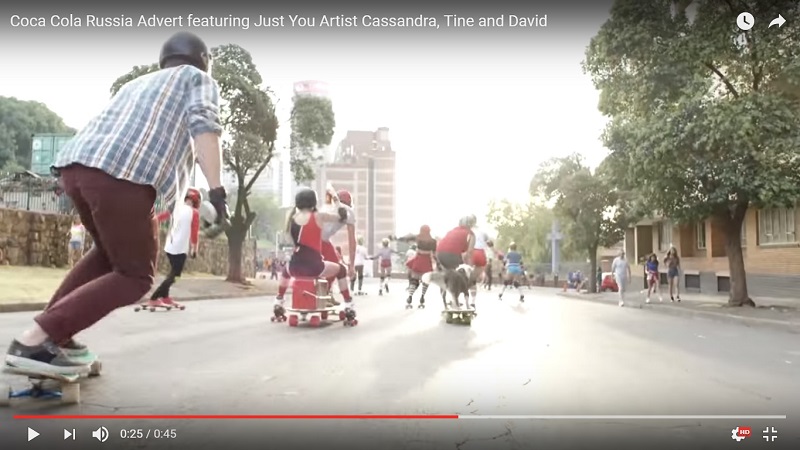 Joburg Longboarders Featured in Russian Coca Cola Ad