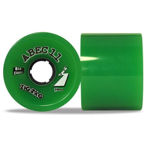 ABEC 11 Classic Zigzags 70mm. 78a Green (set of 4 wheels)