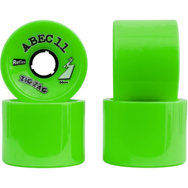 ABEC 11 ZigZags 70mm (Lime 80a) (set of 4 wheels)