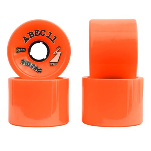 ABEC 11 ZigZags 70mm (Orange Plus 89a) (set of 4 wheels)