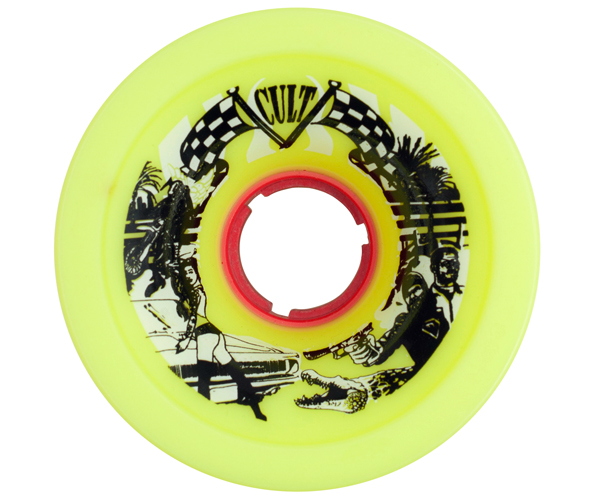 Cult Daredevil 72mm. 84.5a Yellow (set of 4 wheels) - Image 2