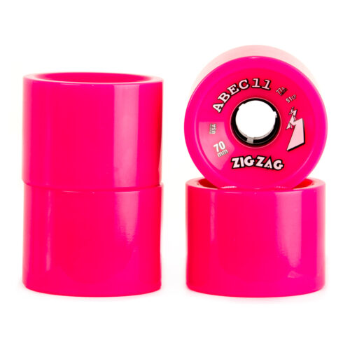 ABEC 11 ZigZags 70mm (Pink 77a) (set of 4 wheels)